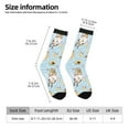 thumbnail image 2 of Logiee Cute Gnome Bee Collects Honey Print Adult Socks for Men & Women,Calf Socks, Ankle Socks,Boots Socks,Breathable Casual Sock,Unisex Crew Socks, 2 of 6
