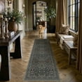 thumbnail image 2 of BERTHMEER 2'x8' Runner Rugs for Hallway Entryway Bathroom Bedroom Kitchen Non Slip Washable Vintage Oriental Traditional Runner Rugs,Deep Green, 2 of 4