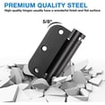 thumbnail image 4 of TDCHINGES 3.5" Self-Closing Door Hinges Black 3.5 Inch Spring Door Hinge 3 Pack, 4 of 6