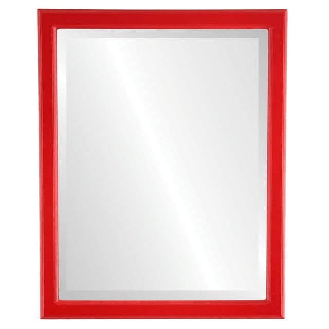 Toronto Framed Mirror - Holiday Red