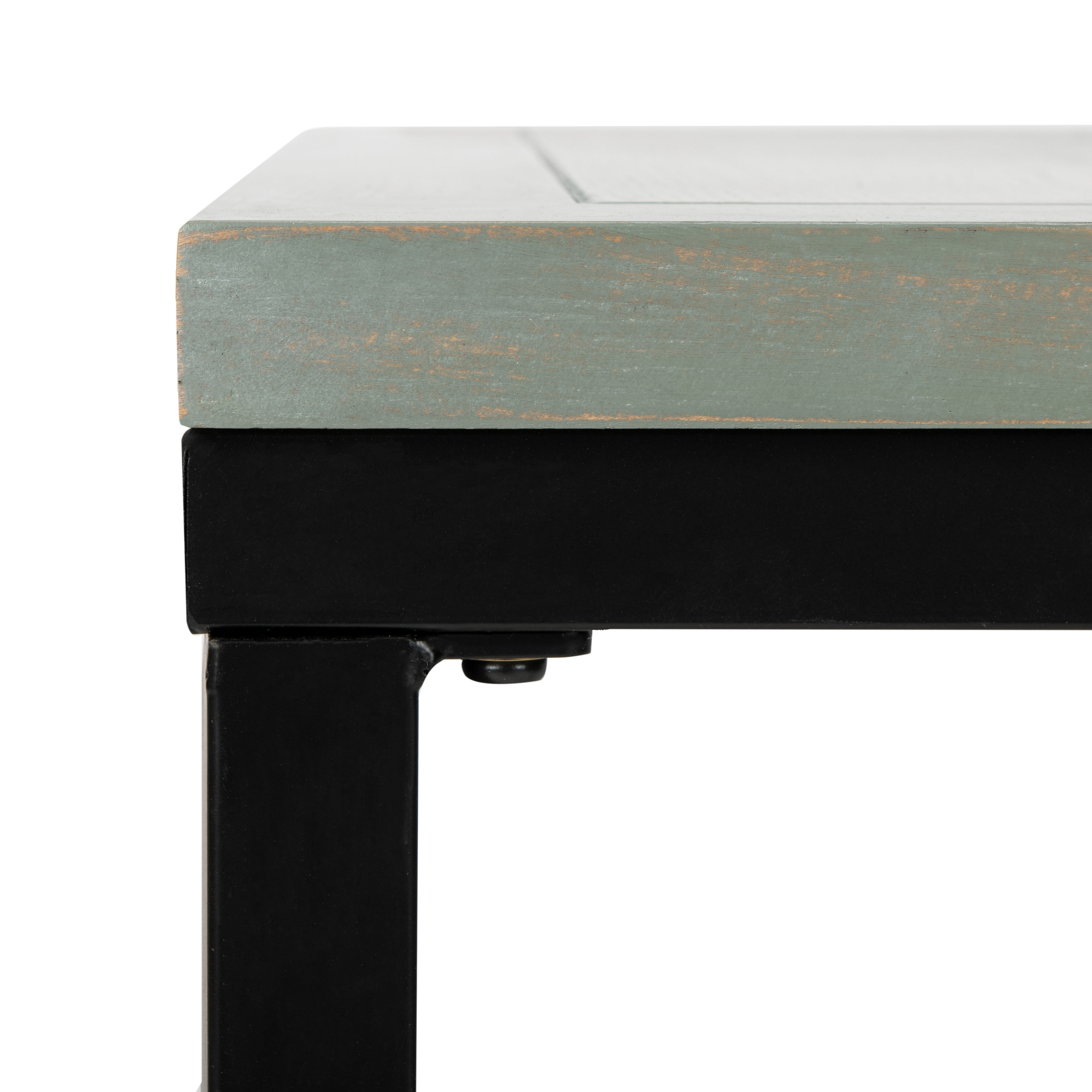 SAFAVIEH Dennis Transitional Wood Side Table, French Gray