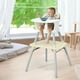 thumbnail image 2 of Costway Trona Convertible 4 en 1 para Bebés Silla Alta de Comedor con Arnés Bandeja Desmontable y Ajustable Set de Mesa y Silla para Niños, 2 of 10