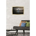 thumbnail image 2 of Cityscapes - Chicago, Illinois Skyline at Night Wall Poster, 14.725" x 22.375", Framed, 2 of 3