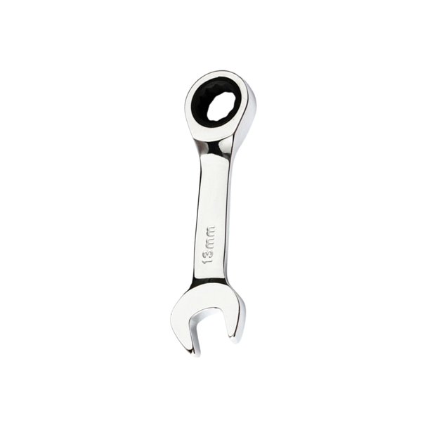 Llave de trinquete rechoncha CR-V Llave de trinquete métrica de acero Herramienta de reparación de automóviles (13 mm) Ndcxsfigh Para estrenar