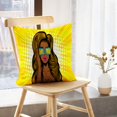 thumbnail image 5 of LALILO Throw Pillow Covers Beautiful Pop Art Girl Surprised Face Cushion Cover 18" x 18", 2 Pack, 5 of 6
