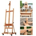 thumbnail image 2 of DHJ-02 360-Degree Spinner Wheel Red Beech Wood Rolling Easel Wood Color, 2 of 11