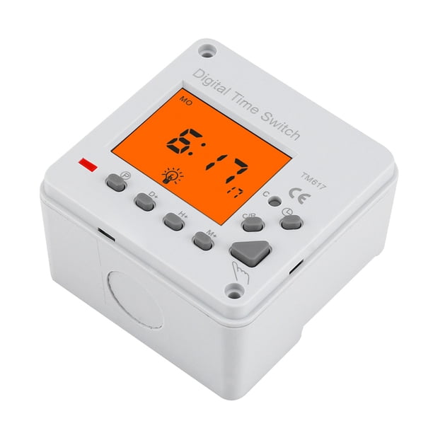 Temporizador Eléctrico ANGGREK Digital Programable 1 min a 168 horas pantalla retroiluminada