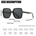 thumbnail image 7 of Joopin Oversized Square Sunglasses for Women, Fashion Big Frame Shades Driving Sunnies UV400 Protection, 7 of 7