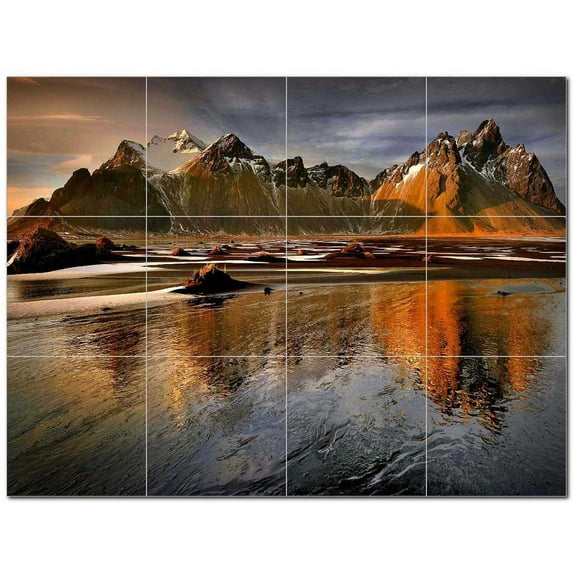 Mountain Ceramic Tile Mural Kitchen Backsplash Bathroom Shower 401058-M43