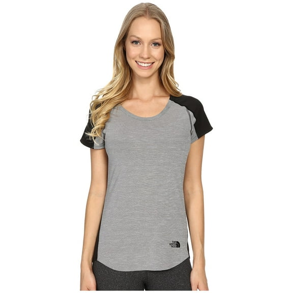 The North Face - Dynamix Short Sleeve (TNF Dark Grey Heather/Asphalt Grey) Women Small