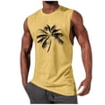 thumbnail image 1 of Tanque Deportivo de Cuello Redondo de la Impresión de la Moda Casual de los Hombres, Blusa de Poliéster sin Mangas para el Uso Diario Casual Al Aire Libre, 1 of 5