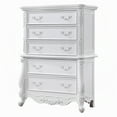 thumbnail image 4 of Maver Tall Dresser Chest with 5 Drawer, Scrolled Details, White Wood, 4 of 5