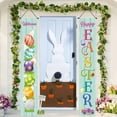 thumbnail image 4 of Wovilon Banners And Signs Customize Easter Porch Sign Happy Easter Banner Indoor Outdoor Wall Hanging Flag Banners, 4 of 4