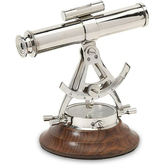 Nautical Alidade Telescope 6" Compass Decor Gift Item