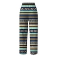 thumbnail image 4 of Pantalones de cintura elástica para mujer, pantalones de pierna ancha con estampado floral, pantalones cortos informales de algodón y lino, pantalones deportivos con bolsillo Fridja alkflakhf32877, 4 of 5