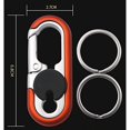 thumbnail image 5 of 2pcs Car Keychains For Men, Car Keychains With 2 Keyrings, Metal Car Keychains, Men's Metal Business Keychain, 5 of 5