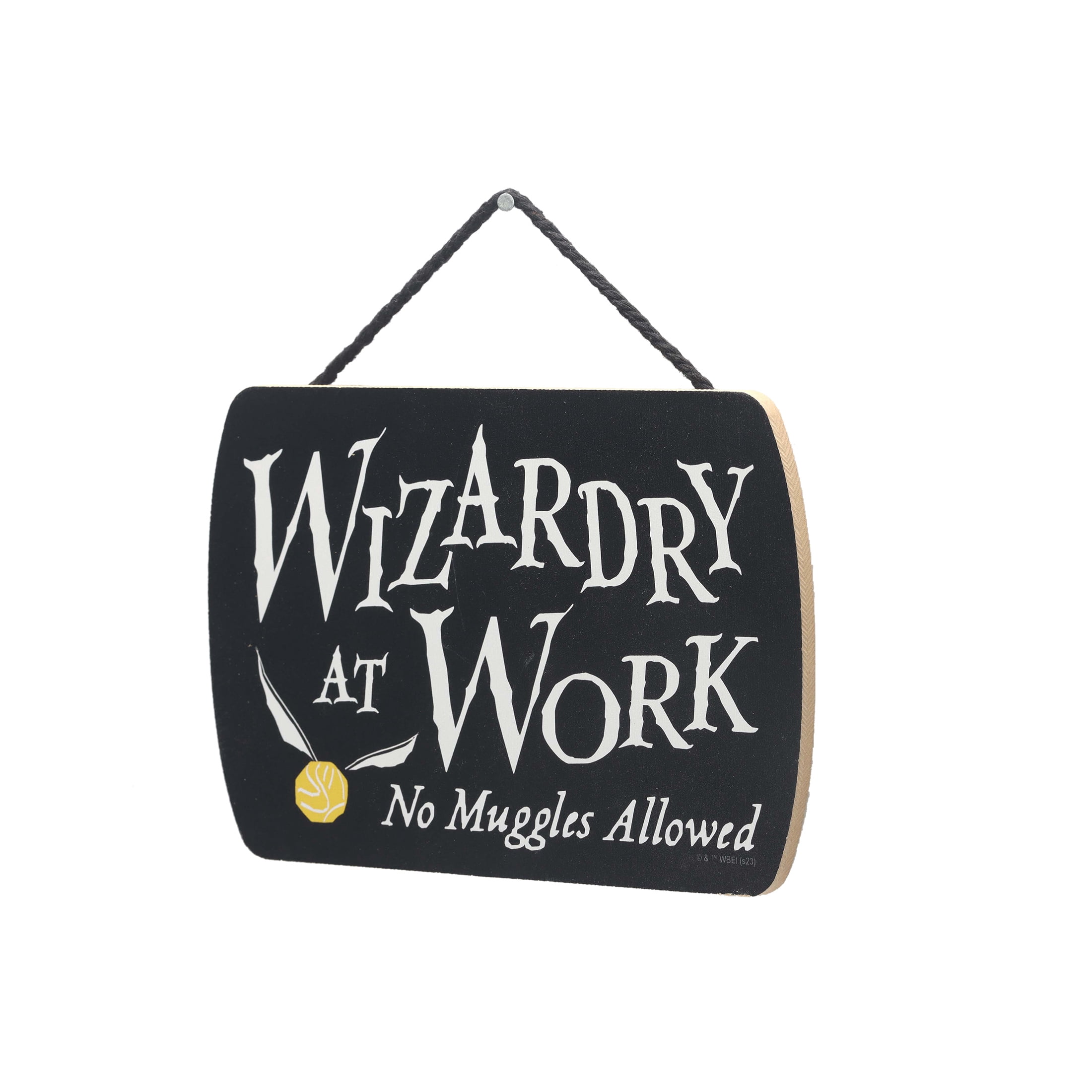 Harry Potter Wizardry at Work Hanging Wood Wall Decor 5.5"