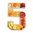 thumbnail image 4 of Number-Shaped Serving Tray, Fruit & Cheese Platter for Parties, Birthdays, and Holiday Celebrations, 4 of 5