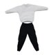 thumbnail image 4 of Conjunto de sudadera y pantalón informal a escala 1/6, disfraz para hombre de 12 pulgadas blanco, 4 of 9