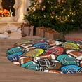 thumbnail image 6 of Yiaed American Football Print Christmas Tree Skirt , Tree SkirtsTree Mat for Christmas Winter Holiday Indoor Decorations-36", 6 of 7