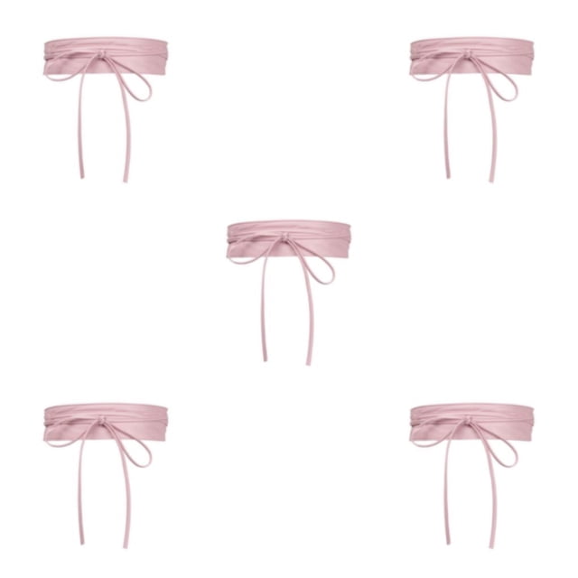 Decodeary Ceinture Large pour Femmes sous-Poitrine Cosplay Nœud Papillon Taille Haute Extensible Rose Type C 5Set
