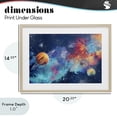 thumbnail image 4 of Stupell Industries Contemporary Nebula Dreams Scattered Planets Birch Framed Print Under Glass, 20 x 14, by Creative Studio, 4 of 8