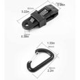 thumbnail image 3 of Wweixi Pince de Tente en ABS Portable de Remplacement Réglable Randonnée Pique-Nique Barbecue Fixation d'Auvent Pince Serre-Joint, 3 of 6