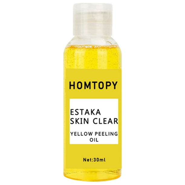 Xihbxyly Aceite para Piel Amarilla, Tratamiento Exfoliante para Piel Muerta, Solución Aclaradora para Codos, Rodillas y Axilas, Proceso de Peeling Suave, Rutina de Cuidado de La Piel En Casa, Ideal p