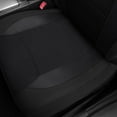 thumbnail image 5 of Flying Banner car seat Covers Quality Carbon Fiber Air Mesh Fabric Sport Low High Back Bucket Back Pocket Arm Rest (2 Fronts-Low Bucket-Built-in Seatbelt Compatible, Black), 5 of 8