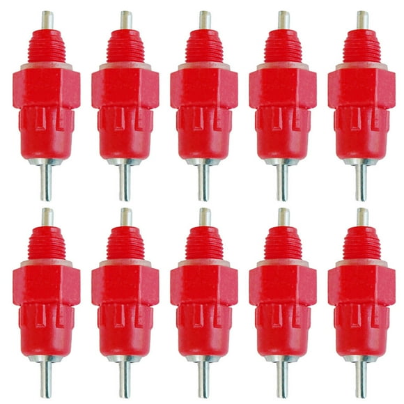 LSLJS 10Pcs Chicken Waterer Cups Poultry Water Drinking Nipples Chicken Hen Feeding Screw In Drinker, Water Drinking Cups
