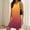 Orange, variant on Luxalzxs Colors Ombre Womens T Shirt Dress A-Line Sleeveless V-Neck Mini Dresses Side Slit Summer Dresses Flowy Lightweight Sweatshirt Sundresses