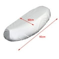 thumbnail image 3 of Funda de cojín para asiento de motocicleta, impermeable, con protector solar, para vehículos Plata XL, 3 of 9