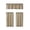 Khaki, variant on Eolstice Kitchen Curtains, Small Coffee Curtain Set, Solid Color, Filtering Thermal Insulated, Basement Window Treatment, 3 Piece Set, Privacy Curtain