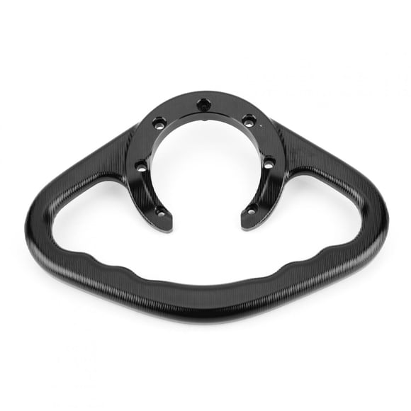 Barra de agarre para tanque de combustible con agarre manual para pasajero de motocicleta para Yamaha YZF600 1000 XJR400 (negro)