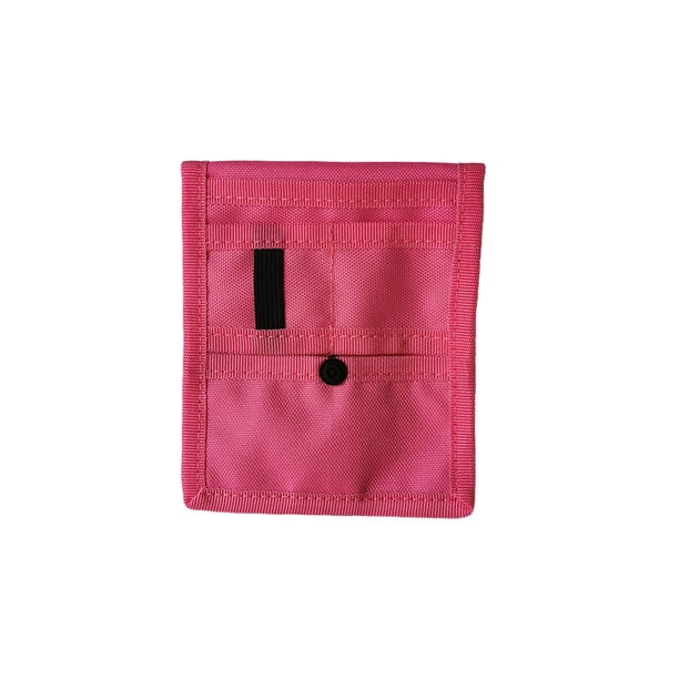 Billuyoard Bolígrafo multifuncional Tijeras de bolsillo Cortauñas Bolsa Herramienta Alicates Bolsa de almacenamiento Multicapa Organizador de Almacenamiento y organización del hogar Rosa roja