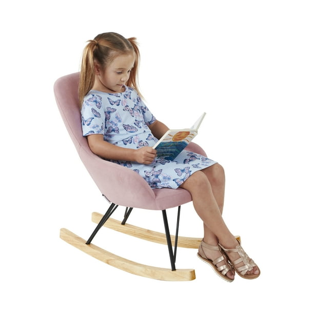 Ecr4kids Children S Modern Rocking Chair Upholstered Accent For Kids Blush Com Ecr4kids Children S Modern Rocking, Children S Padded Rocking Chairs