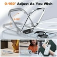 thumbnail image 4 of for iPhone 15 Case with Stand, 2X [Tempered Glass Screen Protector], [Compatible with Magnetic], Built-in Camera Kick-Stand Phone Case for iPhone 15, Magnetic Case for iPhone 15, 6.1”, Clear, 4 of 14