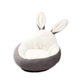 thumbnail image 5 of Dog Bed Pet Bed Cat Sleeping Pad Mattress Comfortable Cushion Cat Beds Bunny Ears Decor Nonslip Bottom Soft Plush Kennel for Cats Dogs Gray, 5 of 8