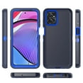thumbnail image 5 of TASHHAR Moto G Power 5G 2023 Case Military Grade Heavy Duty 3 in 1 Shockproof Armor Rugged Durable for Motorola G Power 5G 2023 Phone - Dark Blue+Blue, 5 of 6
