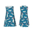 thumbnail image 7 of Yiaed Festive Dachshund Fun Print Women's Sleeveless Dress, Loose Fit Summer Dress, Casual Sleeveless Dress for Women, 7 of 7