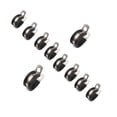 thumbnail image 1 of Abrazadera Para Cables De Acero Inoxidable, Mano De Obra Exquisita, Abrazadera De Tubo De Metal, Abrazadera Aislada Acolchada De Goma Para Automóvil Y Vehículo, 10 Uds. Minnieouse VI009008-01, 1 of 7