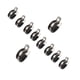 thumbnail image 1 of Abrazadera Para Cables De Acero Inoxidable, Mano De Obra Exquisita, Abrazadera De Tubo De Metal, Abrazadera Aislada Acolchada De Goma Para Automóvil Y Vehículo, 10 Uds. Minnieouse VI009008-16, 1 of 7