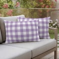 thumbnail image 2 of Outdoor Waterproof Pillow Covers Farmhouse Buffalo Tartan Plaid Decorative Throw Pillow Protectors,Pillowcase Cushion Cases for Patio Sofa Garden Couch,20x12in,Pack of 2, 2 of 14