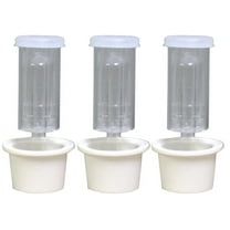 3 Piece Air Lock with Universal Stopper for Glass Carboys - 3 Pack