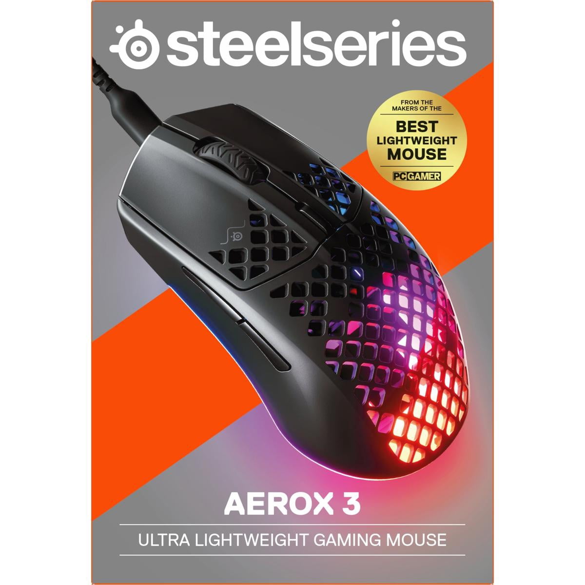 SteelSeries AEROX 3 Wired 2022 Edition, Black