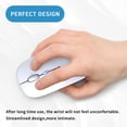 thumbnail image 3 of Mouse inalámbrico Bluetooth Afaartcci recargable con LED silencioso, 3 of 7
