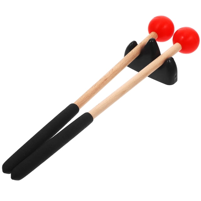 Raindrops 1Ensemble Rouge Ensemble de Baguettes Légères avec Poignée Confortable et Tête en Chêne pour Percussions