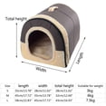 thumbnail image 4 of L, M, S Cama para perros Cama para gatos Cueva para perros Caseta para perros Portátil Exterior / Interior Adepaton LN-2157-6, 4 of 7