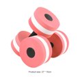 thumbnail image 2 of fankhu 2pcs Foam Aqua Dumbbells Aquatic Water Aerobics Fitness Dumbbells (Pink), 2 of 8
