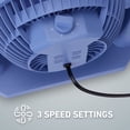 thumbnail image 5 of Holmes Blizzard 3-Speed Air Circulator Fan, 90° Adjustable Tilt, Removable Grill, Blue, 14441, 5 of 9